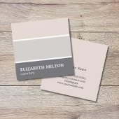 Moderner Eleganter Pastel Stripes Berater Quadratische Visitenkarte