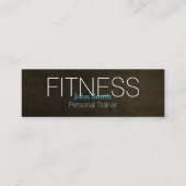 Moderner Eleganter Personal Fitness Trainer Mini B Mini Visitenkarte (Vorderseite)