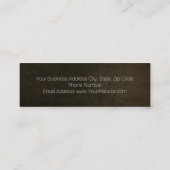 Moderner Eleganter Personal Fitness Trainer Mini B Mini Visitenkarte (Rückseite)