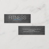 Moderner Eleganter Personal Fitness Trainer Mini B Mini Visitenkarte (Vorne/Hinten)