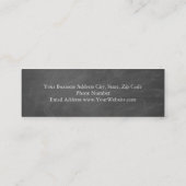 Moderner Eleganter Personal Fitness Trainer Mini B Mini Visitenkarte (Rückseite)