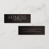 Moderner Eleganter Personal Fitness Trainer Mini B Mini Visitenkarte (Vorne/Hinten)