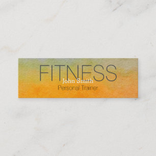 Moderner Eleganter Personal Fitness Trainer Mini Visitenkarte