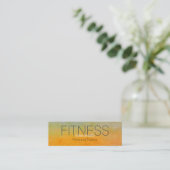 Moderner Eleganter Personal Fitness Trainer Mini Visitenkarte (Stehend Vorderseite)