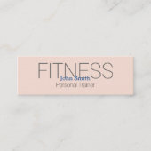 Moderner Eleganter Personal Fitness Trainer Mini Visitenkarte (Vorderseite)