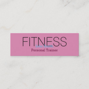Moderner Eleganter Personal Fitness Trainer Mini Visitenkarte