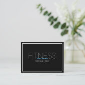 Moderner Eleganter Personal Fitness Trainer Visitenkarte (Stehend Vorderseite)