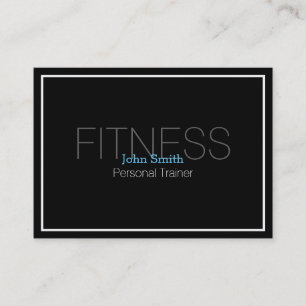 Moderner Eleganter Personal Fitness Trainer Visitenkarte