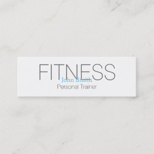 Moderner eleganter persönlicher Fitness-Trainer Mini Visitenkarte