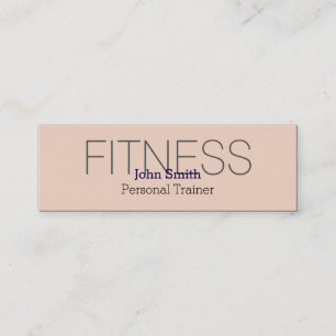 Moderner eleganter persönlicher Fitnesstrainer Mini Visitenkarte