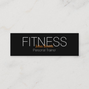 Moderner eleganter persönlicher Fitnesstrainer Mini Visitenkarte