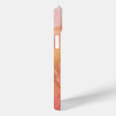 Moderner eleganter Pfirsichgoldmarmorname Personal Case-Mate iPhone Hülle (Rückseite / Rechts)