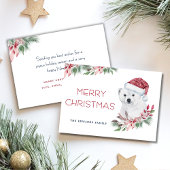 Moderner Eleganter Polar Bär Frohe Weihnachten