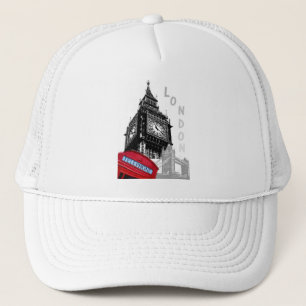Moderner Eleganter Pop Art London Big Ben Uhrturm Truckerkappe
