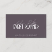 Moderner Eleganter Professioneller Eventplaner Visitenkarte (Vorderseite)