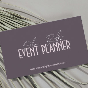 Moderner Eleganter Professioneller Eventplaner Visitenkarte