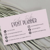 Moderner Eleganter Professioneller Eventplaner Visitenkarte