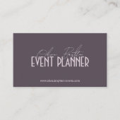Moderner Eleganter Professioneller Eventplaner Visitenkarte (Vorderseite)