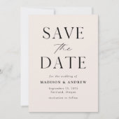 Moderner Eleganter QR-Code Save The Date (Vorderseite)