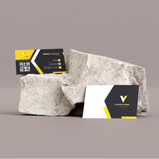 Moderner Eleganter Qr Code Visitenkarte