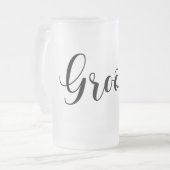 Moderner Eleganter Raum Mattglas Bierglas (Vorderseite Links)