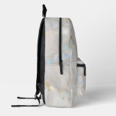 Moderner Eleganter Realistischer Opal Stone Hübsch Bedruckter Rucksack (Links)