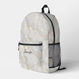 Moderner Eleganter Realistischer Opal Stone Hübsch Bedruckter Rucksack