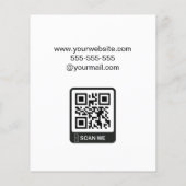 Moderner, eleganter Realtor-Agent Flyer (Hinten)