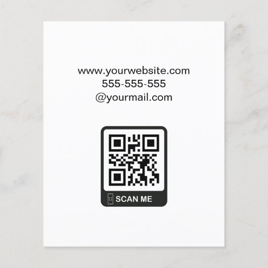 Moderner, eleganter Realtor-Agent Flyer (Hinten)