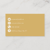 Moderner eleganter Rechtsanwalt aus White Gold Visitenkarte (Rückseite)