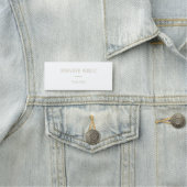 Moderner, eleganter Rectangle Name Mitarbeiter Namensschild (Beispiel)