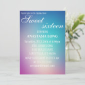 Moderner, eleganter Regenbogen Save the Date (Stehend Vorderseite)