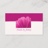 Moderner eleganter rosafarbener Salon Visitenkarte (Vorderseite)