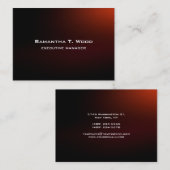 Moderner, eleganter, roter Führungskraft-Manager Visitenkarte (Vorne/Hinten)