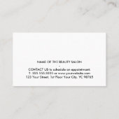 Moderner, eleganter roter Streifen Rabattkarte (Rückseite)