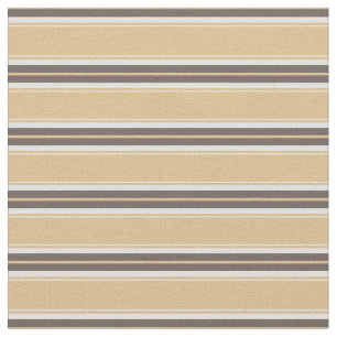 Moderner, eleganter Sand und braune Streifen Stoff