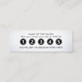Moderner Eleganter Schönheitssalon Treuekarte (Rückseite)