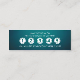 Moderner Eleganter Schönheitssalon Treuekarte