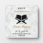 Moderner eleganter Schwarz-Gold-Abschluss-Sake Fotoplatte (Vorderseite)