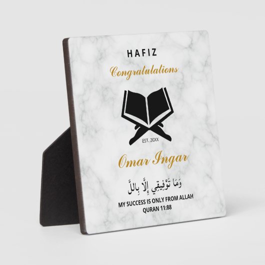 Moderner eleganter Schwarz-Gold-Abschluss-Sake Fotoplatte (Vorderseite)