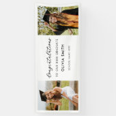 Moderner eleganter Schwarz-Weiß-Foto-Abschluss Banner (Vertikal)