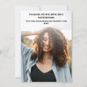 Moderner Eleganter Schwarz-weißer Vierer-Foto-Absc Ankündigung (Rückseite)