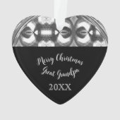 Moderner, eleganter Script-Foto - Geschenkartikel Ornament (Rückseite)