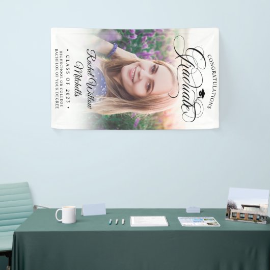 Moderner, eleganter Script-Foto-Overlay-Abschluss Banner (Messeveranstaltung)