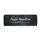 Moderner Eleganter Script Gray Texture Feminine St (Vorne)