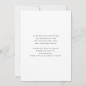 Moderner eleganter Script Overlay-Foto-Abschluss Ankündigung (Rückseite)