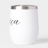 Moderner, eleganter Script-Personalisierter Name (Rückseite)