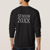 Moderner Eleganter Senior Green Themed Abschluss Sweatshirt (Rückseite)