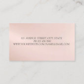 Moderner Eleganter Silver Glitzer Bokeh Lotus Visitenkarte (Rückseite)