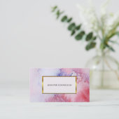 Moderner, eleganter Spritzer mit Aquarell beruflic Visitenkarte (Stehend Vorderseite)